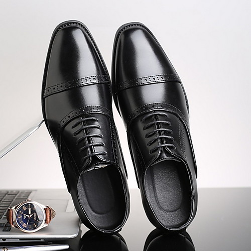 

Men's Spring / Summer Business Daily Oxfords PU Black / Brown