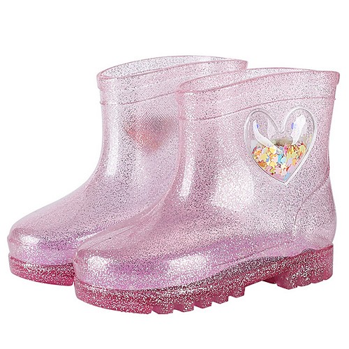 

Girls' LED Shoes Synthetics Rain Boots Little Kids(4-7ys) White / Pink Summer
