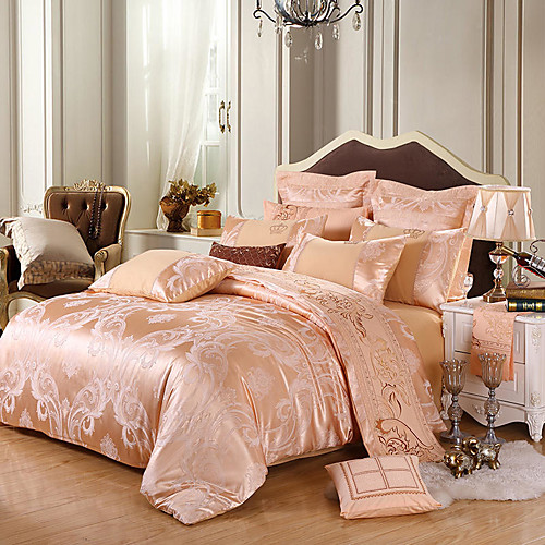

Silk Satin Jacquard four-piece Spring and Summer European wedding bedding 1.5 m / 1.8 m / 2 M plus