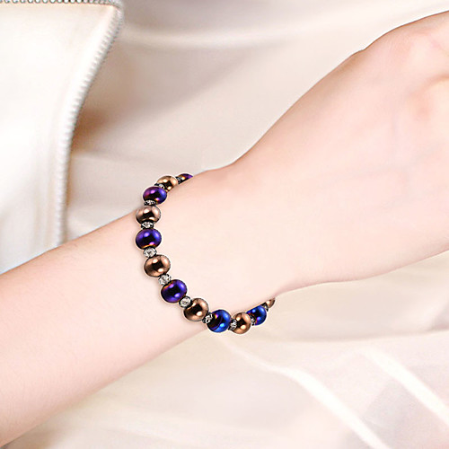 

Women's Classic Fashion Sweet Fashion Stone Bracelet Jewelry Blue For Gift Formal Birthday Festival