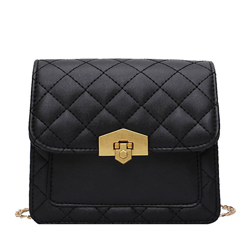 

Women's Chain Polyester / PU Crossbody Bag Solid Color Red / White / Brown