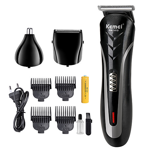 

KEMEI KM-1407 6 in 1 Hair Clipper Electric Shaver Multi Functional Razor Nose Rechargeable Hair Trimmer Cordless Men Barber Tool Cutter Kit