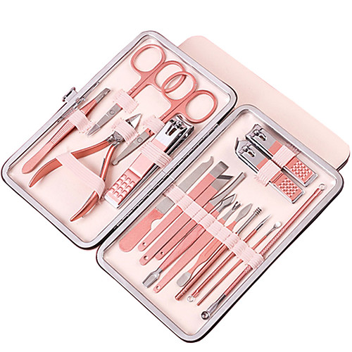 

18 pcs Stainless Steel Multi Function Best Quality Trendy Romantic Office / Career Daily Nail Art Tool for Finger Nail Toe Nail
