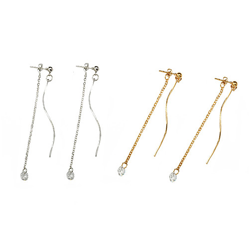 

Women's Earrings Holiday Wedding Birthday Romantic Earrings Jewelry Gold / Silver For Date Street Festival 1 Pair