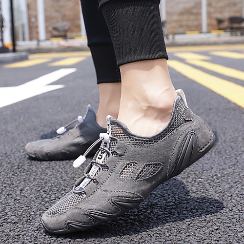 

Men's Summer Outdoor Loafers & Slip-Ons PU Non-slipping Black / Gray
