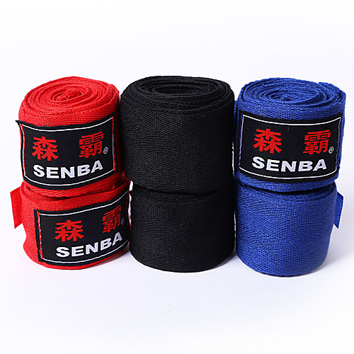

Hand Wraps For Martial Arts, Muay Thai, Boxing Training, Kickboxing Protection Durable Cotton Men's Adults - Black / Blue / Red