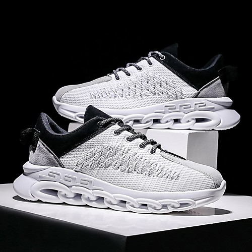 

Men's Summer Outdoor Trainers / Athletic Shoes Tissage Volant White / Black / Blue
