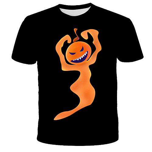

Men's 3D Cartoon Fantastic Beasts Print T-shirt Street chic Exaggerated Daily Holiday Round Neck Black / Short Sleeve