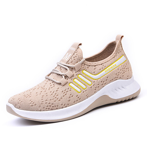 

Women's Trainers / Athletic Shoes 2020 Spring & Summer / Fall & Winter Flat Heel Round Toe Daily Outdoor Mesh / PU Black / Pink / Coffee