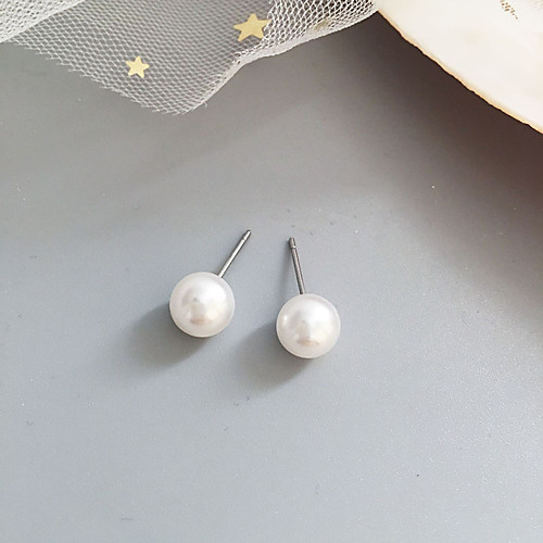 

Women's Earrings Holiday Wedding Birthday Romantic Earrings Jewelry White For Date Street Festival 1 Pair