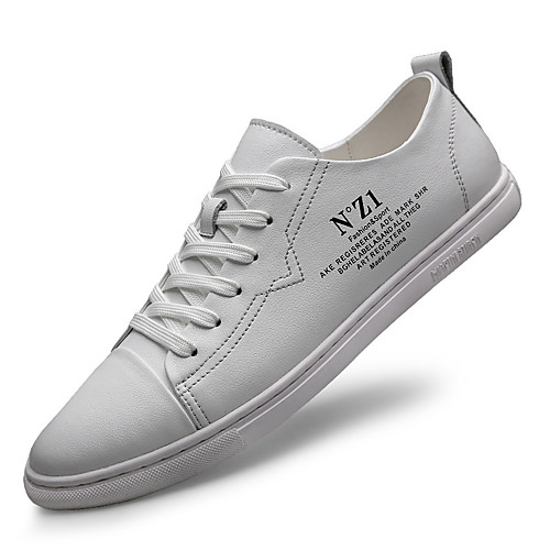 

Men's Summer Casual Daily Sneakers PU Non-slipping White / Black