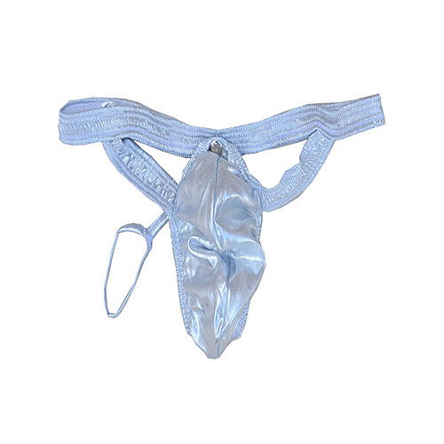 

Men's 1 Piece Basic G-string Underwear - Normal Low Waist Silver One-Size