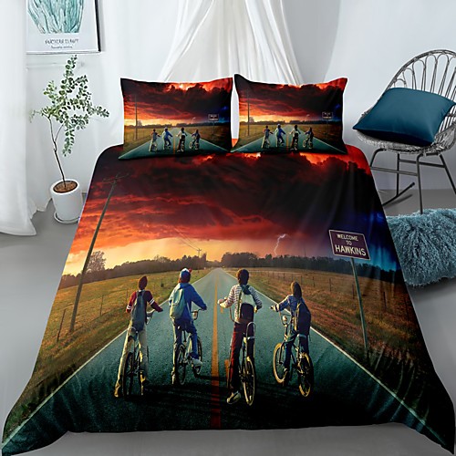 

Home Textiles 3D Bedding Set Duvet Cover with Pillowcase 2/3pcs Bedroom Duvet Cover Sets Bedding Stranger Things