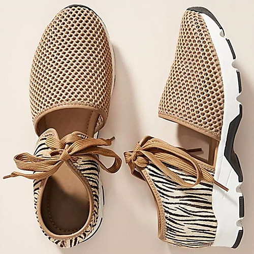 

Women's Flats Spring / Summer Flat Heel Round Toe Daily Mesh Black / Yellow