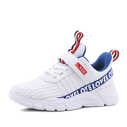 

Boys' Comfort Mesh Trainers / Athletic Shoes Big Kids(7years ) White / Black / Gold Spring