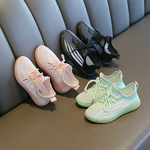 

Boys' / Girls' Comfort Knit Trainers / Athletic Shoes Toddler(9m-4ys) / Little Kids(4-7ys) Running Shoes Black / Pink / Green Spring / Fall