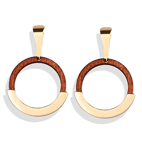 

Women's Dangle Earrings Geometrical Sun Trendy Korean Boho Wooden Earrings Jewelry White For Gift Date Beach 1 Pair