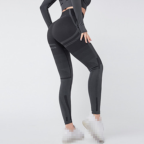 

Women's High Waist Running Tights Leggings Compression Pants Athletic Base Layer Leggings Bottoms Nylon Elastane Winter Gym Workout Running Jogging Training Tummy Control Butt Lift Quick Dry Sport