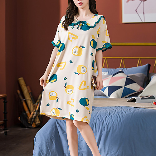 

Women's Round Neck Loungewear Pajamas Floral