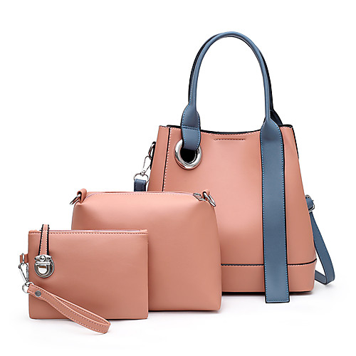 

Women's Bags Bag Set Date Office & Career Bag Sets Handbags White Black Red Yellow