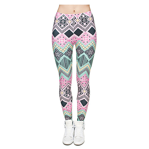 

Women's Yoga Pants 3D Print Purple Elastane Yoga Running Fitness Tights Leggings Sport Activewear Quick Dry Tummy Control Butt Lift Moisture Wicking High Elasticity Skinny