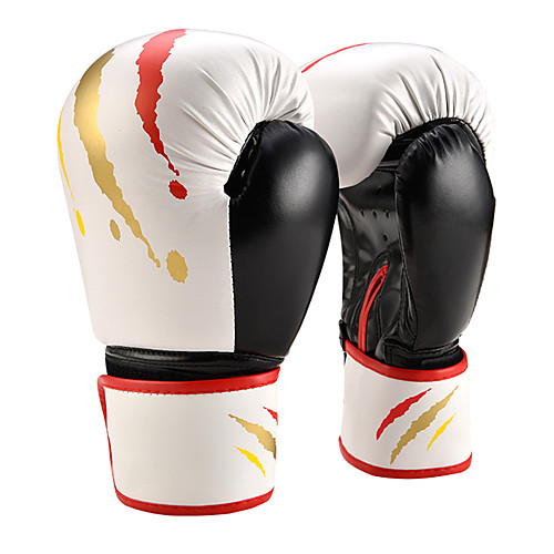 

Boxing Gloves For Martial Arts Muay Thai MMA Kickboxing Full Finger Gloves Durable Shock Absorption Breathable Shockproof Adults Kids Men's Women's - White Black Red