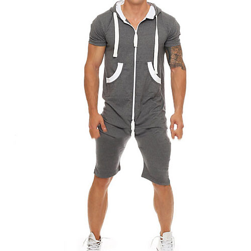 

Men's Basic Dark Gray Romper Onesie, Solid Colored US32 / UK32 / EU40 US34 / UK34 / EU42 US36 / UK36 / EU44