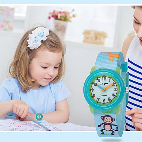

Kids Sport Watch Quartz Silicone 30 m Water Resistant / Waterproof Day Date Analog Cartoon Fashion - Light Blue One Year Battery Life
