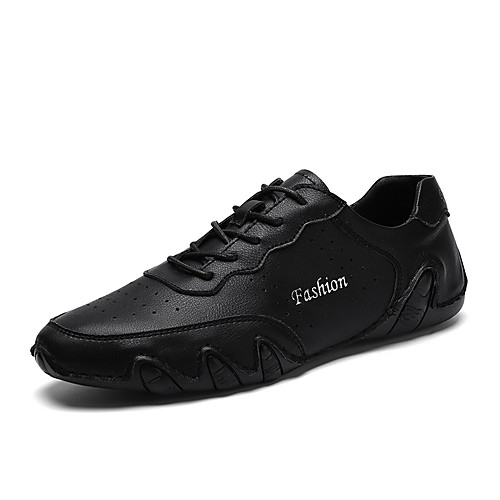 

Men's Summer Chinoiserie Daily Oxfords PU Non-slipping Black / Beige