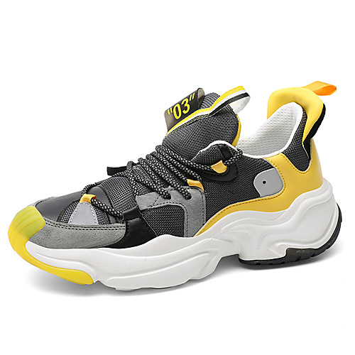 

Men's Mesh Fall / Spring & Summer Trainers / Athletic Shoes Running Shoes / Walking Shoes Breathable Yellow / White / Black