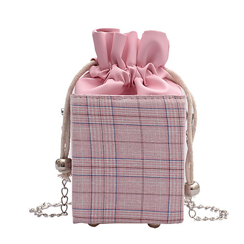 

Women's Chain Polyester Crossbody Bag Striped Blushing Pink / Blue / Black