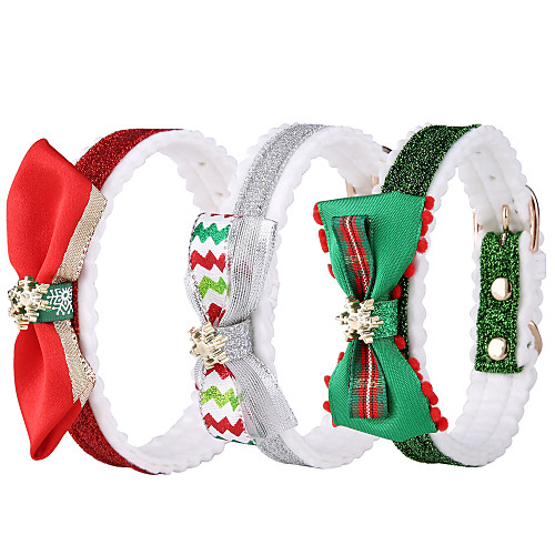 

Dog Cat Pets Collar Portable Retractable Soft Cute and Cuddly Adjustable Flexible Durable Casual / Daily Classic Christmas PU Leather Steel Stainless Beagle Bulldog Shiba Inu Pug Bichon Frise