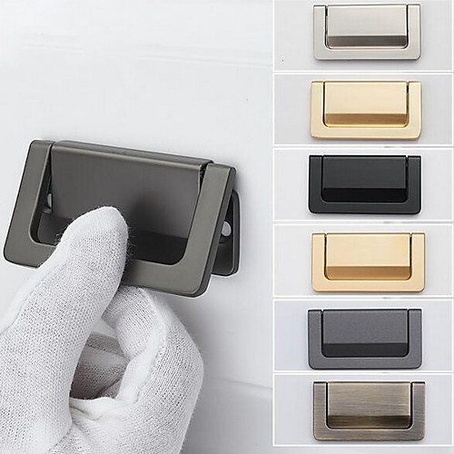 

Sliding Door Drawer Bedside Table Dark Buckle Flat Handle Tatami Invisible Surface Mounted Simple Punch-free Dark Handle