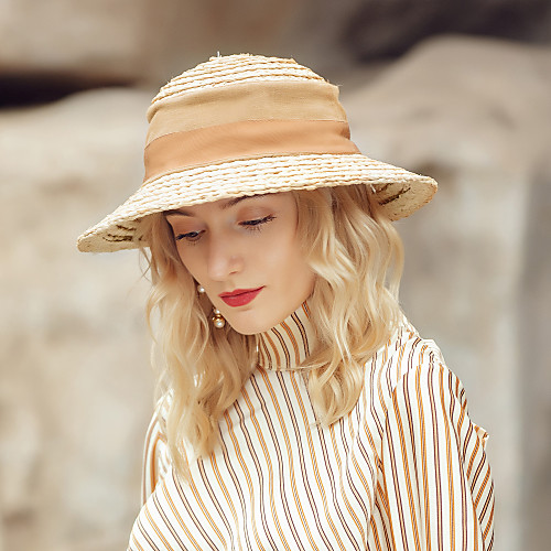 

Casual / Daily Natural Fiber / Cotton Hats with Color Block 1pc Casual / Daily Wear Headpiece