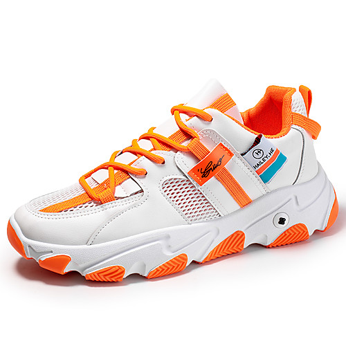 

Men's Fall / Spring & Summer Daily Outdoor Trainers / Athletic Shoes Running Shoes / Walking Shoes Mesh Breathable Non-slipping Shock Absorbing Yellow / Orange / Gray