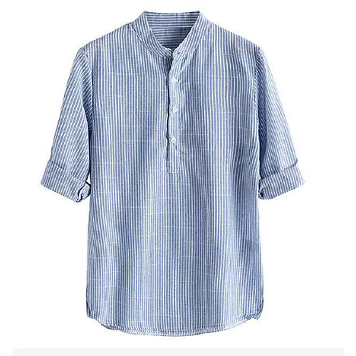 

Men's Striped Shirt Basic Daily Black / Blue / Red