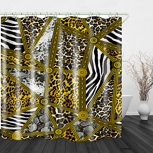 

Bathroom Shower Curtains & Hooks Rainbow Neoclassical Polyester Waterproof