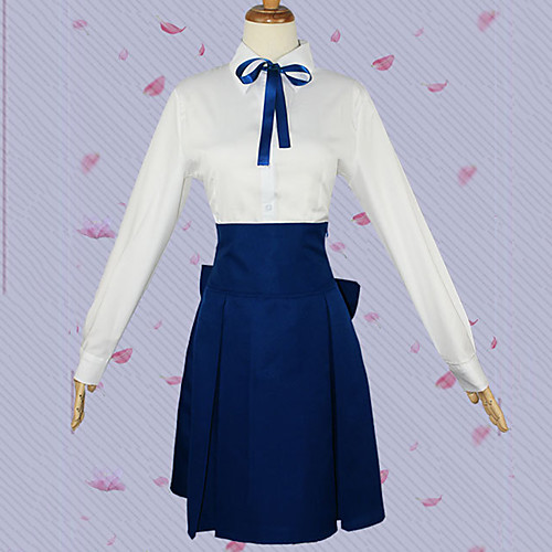 

Inspired by Fate / Grand Order FGO Anime Cosplay Costumes Japanese Cosplay Suits Blouse Skirt Bow For Women's / Bow Tie