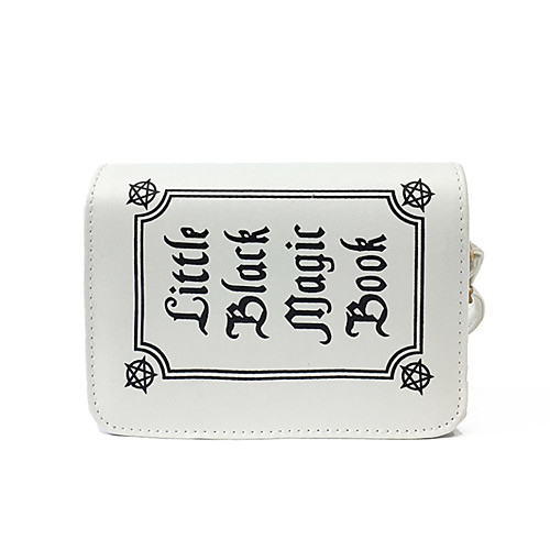 

Women's Polyester / PU Crossbody Bag Solid Color White / Black