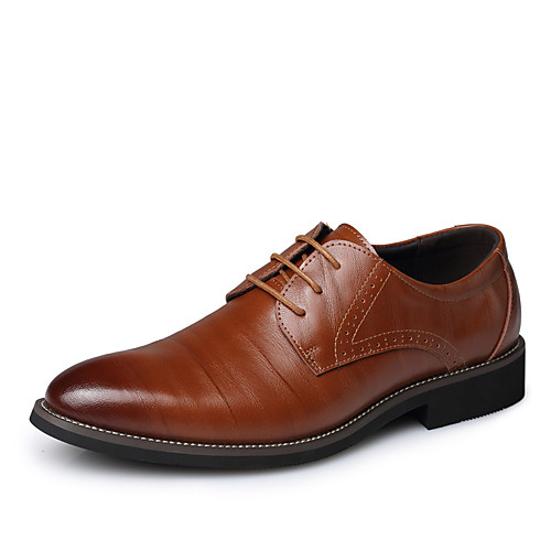 

Men's Spring & Summer Casual Daily Oxfords PU Non-slipping Black / Yellow / Blue