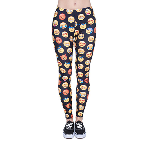 

Women's Yoga Pants 3D Print Dark Navy Elastane Yoga Running Fitness Tights Leggings Sport Activewear Quick Dry Tummy Control Butt Lift Moisture Wicking High Elasticity Skinny