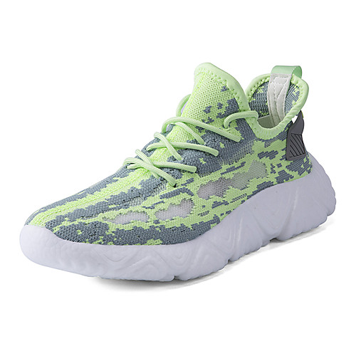 

Men's Fall / Spring & Summer Sporty / Casual Daily Outdoor Trainers / Athletic Shoes Running Shoes / Walking Shoes Tissage Volant Breathable Non-slipping Shock Absorbing White / Black / Green