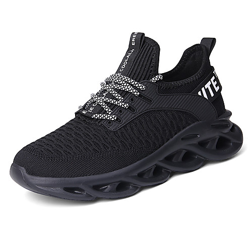 

Men's Summer / Fall Sporty / Casual Daily Outdoor Trainers / Athletic Shoes Running Shoes / Walking Shoes PU / Tissage Volant Breathable Non-slipping Height-increasing White / Black / Khaki