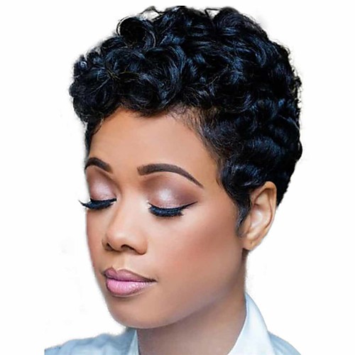 

Synthetic Wig Matte Deep Curly Short Bob Wig Short Natural Black Synthetic Hair 6 inch Women's Exquisite curling Fluffy Black