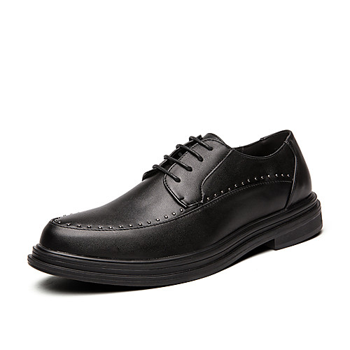 

Men's Spring & Summer / Fall & Winter Classic / British Daily Outdoor Oxfords Walking Shoes Leather / Nappa Leather Breathable Wear Proof Black