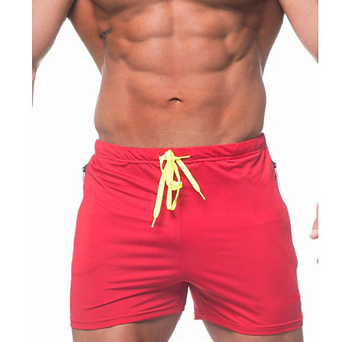

Men's Running Shorts Athletic Shorts Workout Shorts 1pc Drawstring Sports Bottoms Running Walking Jogging Training Breathable Quick Dry Soft Solid Colored Fashion Black Red Blue Navy Blue Gray