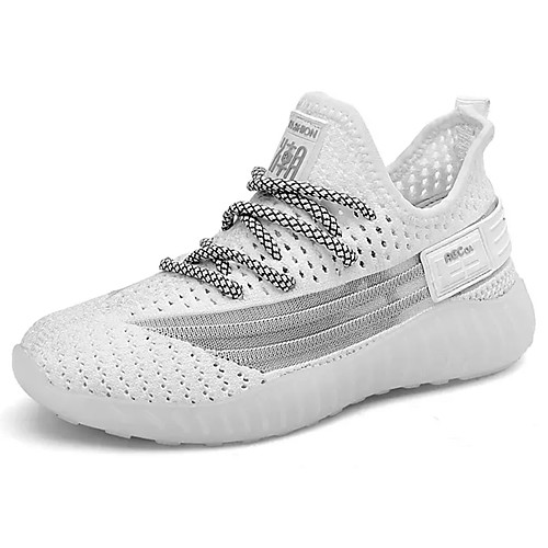 

Boys' Comfort Knit / Elastic Fabric Trainers / Athletic Shoes Big Kids(7years ) Running Shoes White / Black / Brown Spring