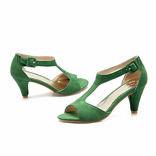 

Women's Sandals Summer Low Heel Open Toe Daily PU Wine / Black / Red