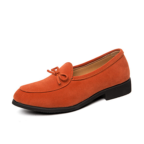 

Men's Summer / Fall Business / Classic Daily Office & Career Loafers & Slip-Ons Faux Leather Non-slipping Wear Proof Black / Orange / Green / Tassel / Tassel