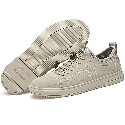 

Men's Summer Casual Daily Sneakers PU Non-slipping Light Brown / Gray